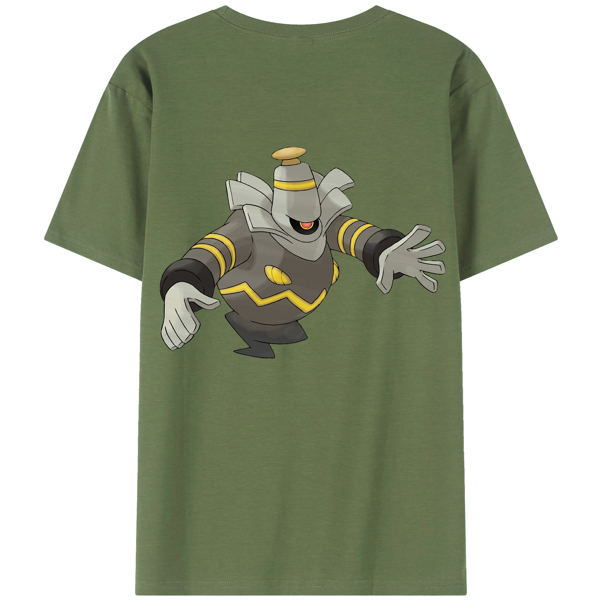 （画像用） ポケットモンスター Pokémon 綿100％ メンズ半袖Tシャツ（バックプリント） 通気性